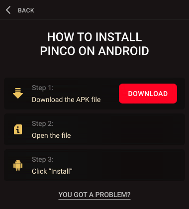 Mobile application Plinko